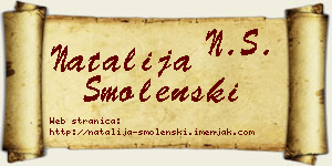 Natalija Smolenski vizit kartica